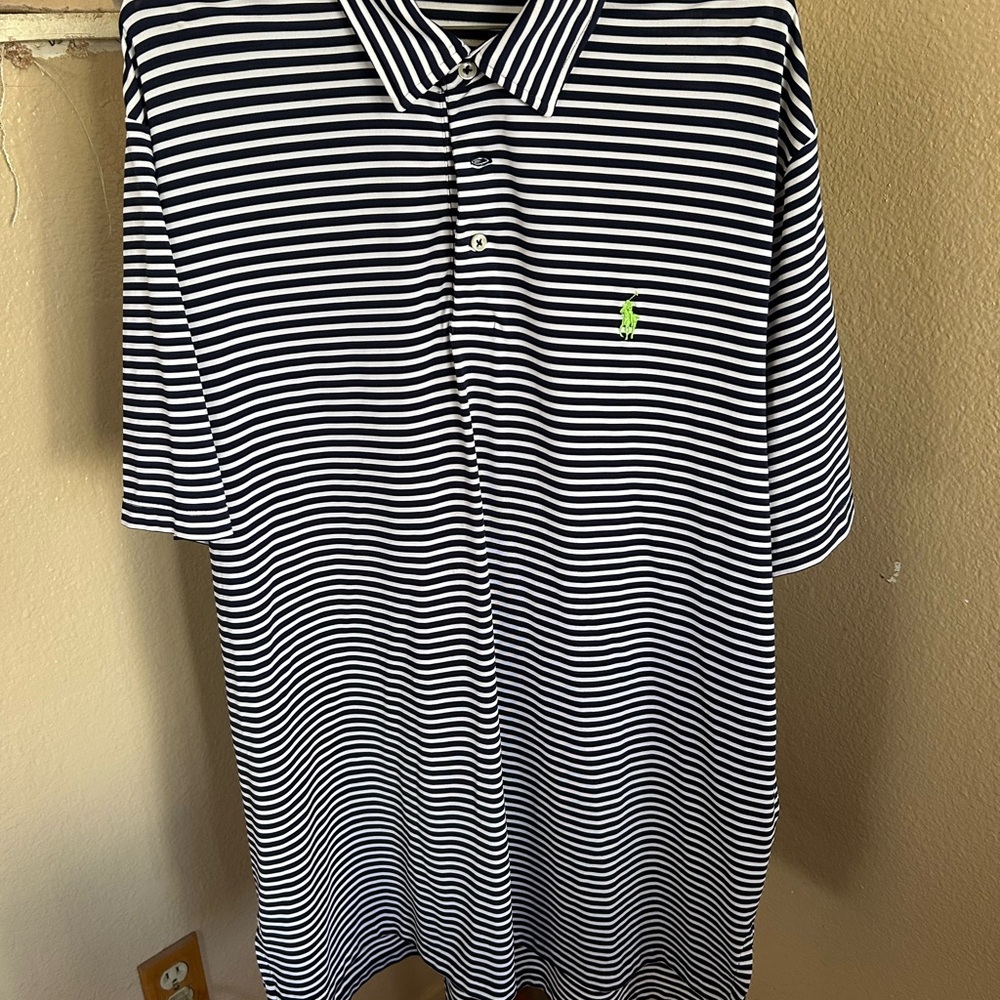 Polo by Ralph Lauren Black and White Striped Shirt